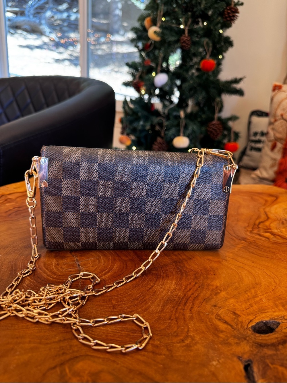 Just in 🔥Louis Vuitton Damier Porte Feuille Sarah Long Bifold Wallet Brown cbdy - Picture 4 of 17